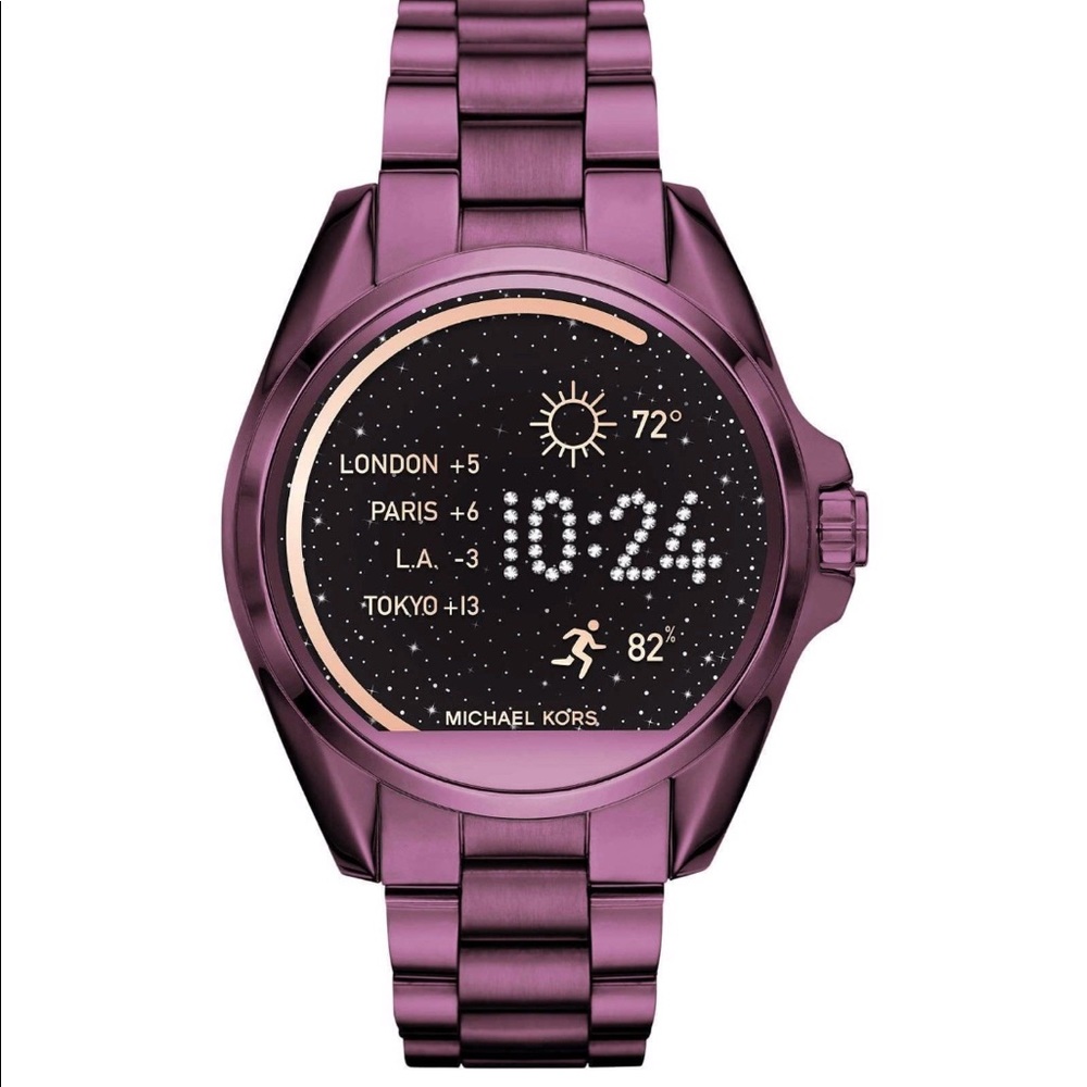 💜Michael Kors Access Bradshaw Smartwatch Purple💜 - Picture 2 of 6